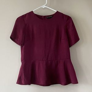 Burgundy Blouse - Banana Republic